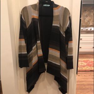 Goddis Open front boho cardigan S/M hand knit